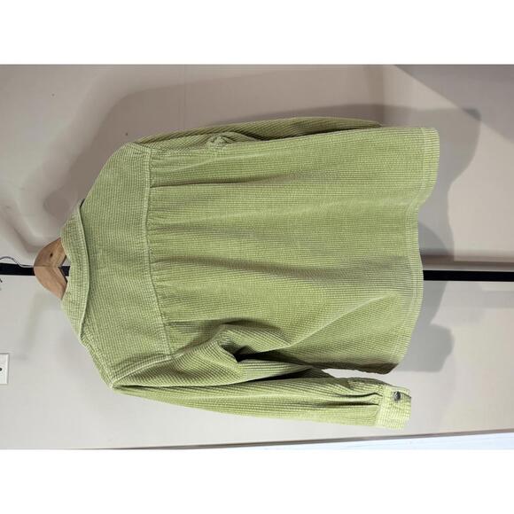 L.L.Bean Women's Green Corduroy Shirt Jacket - Picture 7 of 7